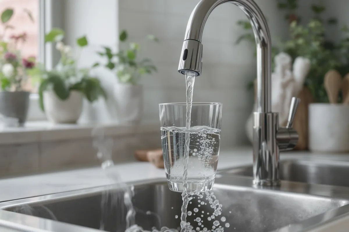 Brunt kranvatten i glas – orsaker som rost i ledningar och järn i brunnsvatten