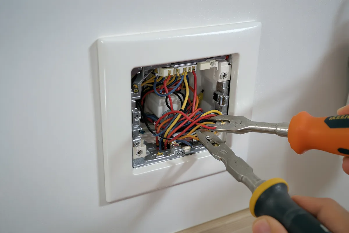 Behörig elektriker utför fast elinstallation enligt lagkrav