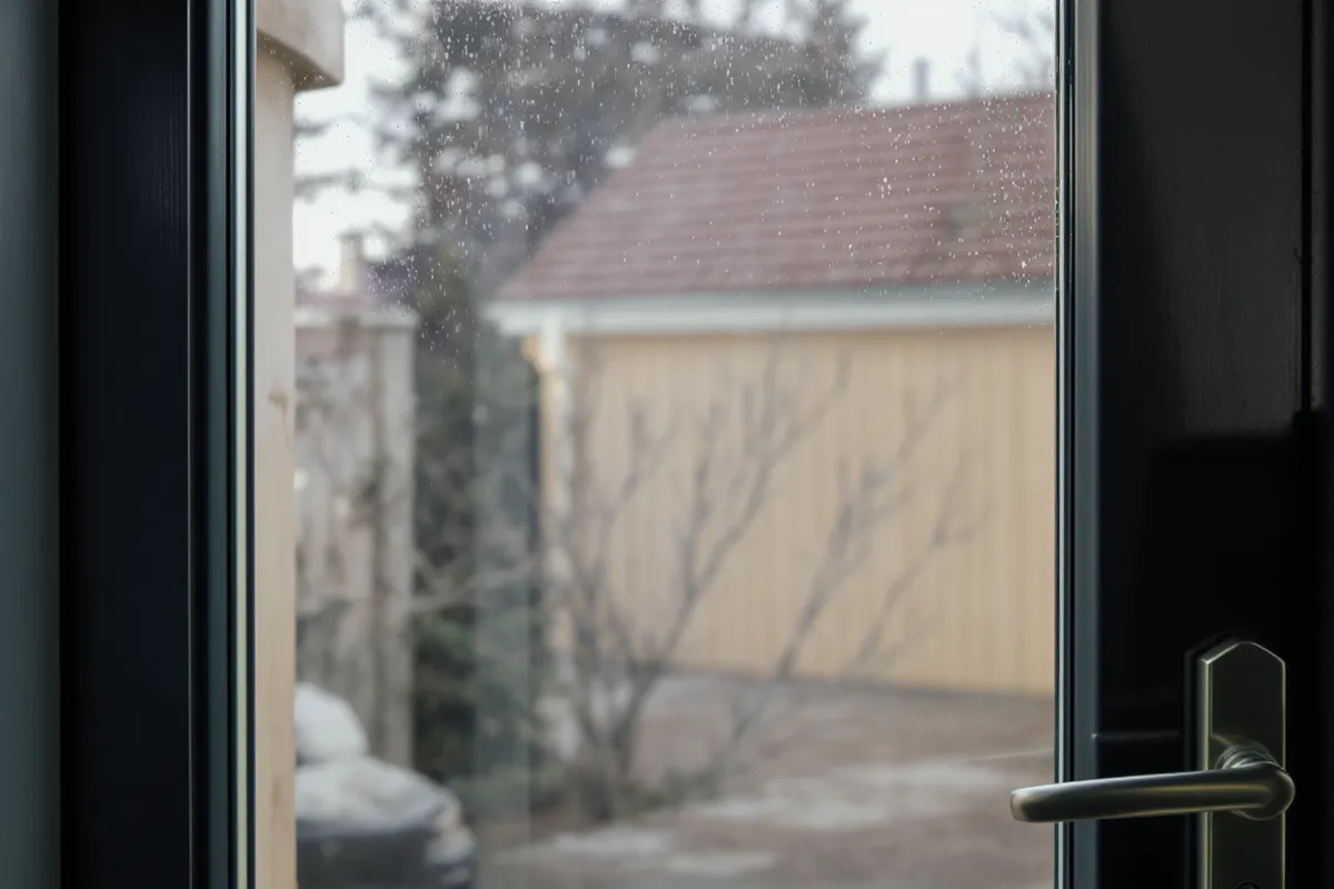 Ytterdörr med säkerhetsglas som skyddar mot inbrott