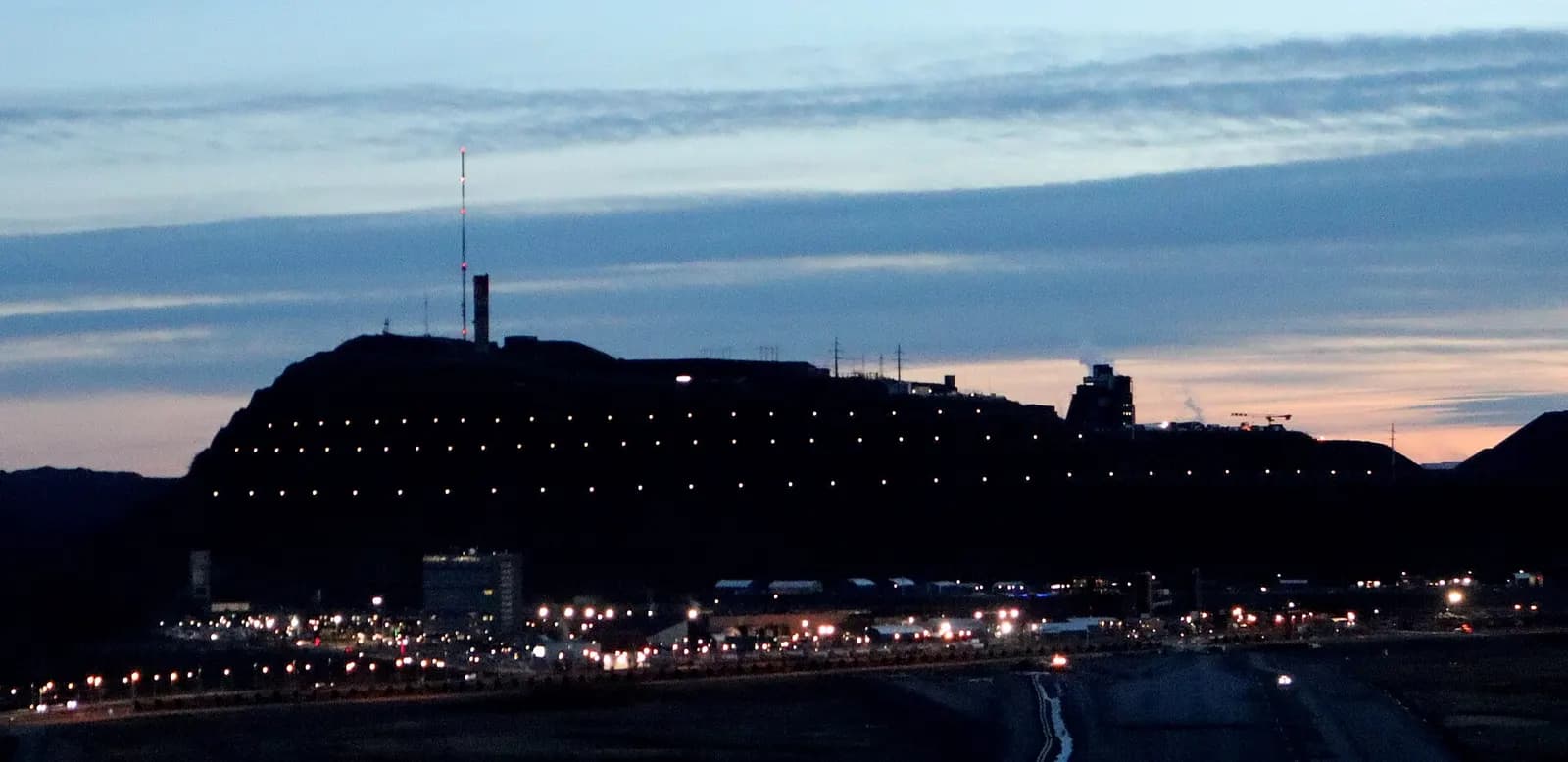 Vy över Kiruna