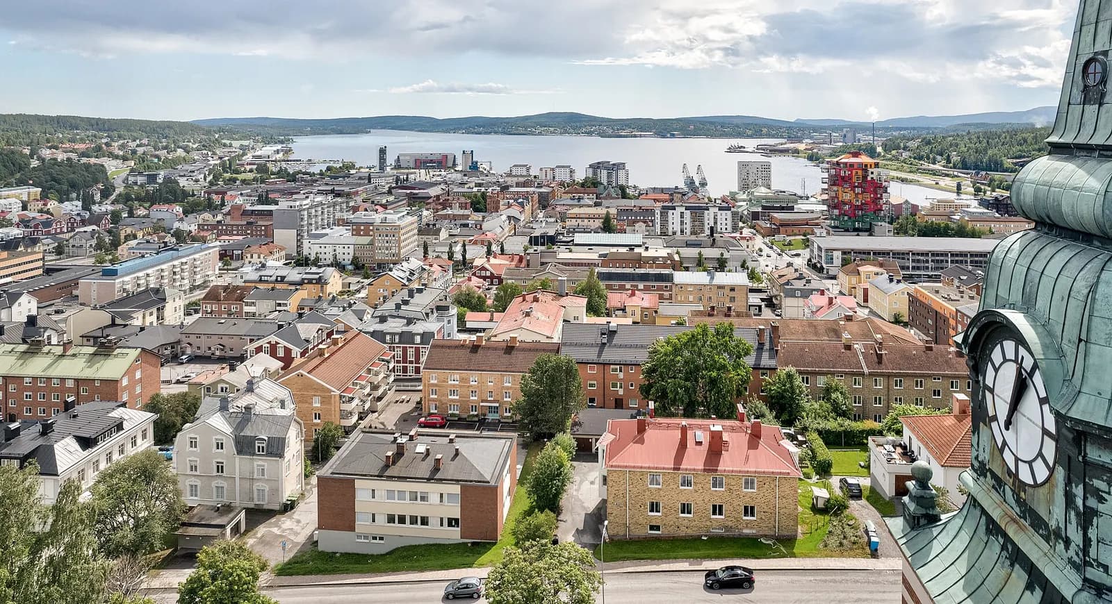 Vy över Örnsköldsvik