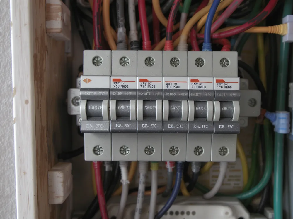 Färdig elinstallation med ny, märkt elcentral